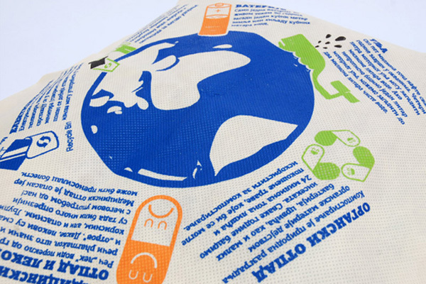 Bolsa reciclada para calendario perpetuo ecologico do it yourself