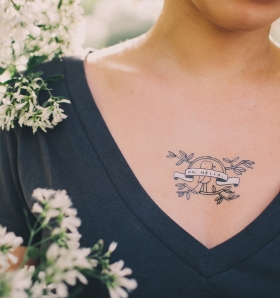 Pajarito Oh hello! Tatuaje temporal