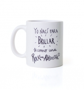 Taza Nací para brillar