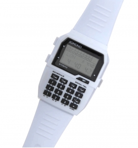 Reloj Komono calculadora blanco