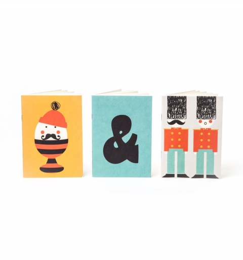 Set de 3 cuadernos Egg & soldier