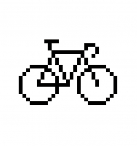 Pixel bike - Tatuaje temporal