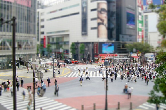 Tilt Shift Tokyo Street 3 24x36-M